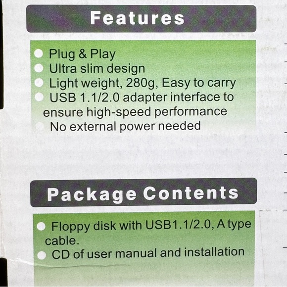 💾 Vintage Bytecc Slim USB External Floppy Disk Drive w/ Box & CD – Untested - Picture 4 of 8